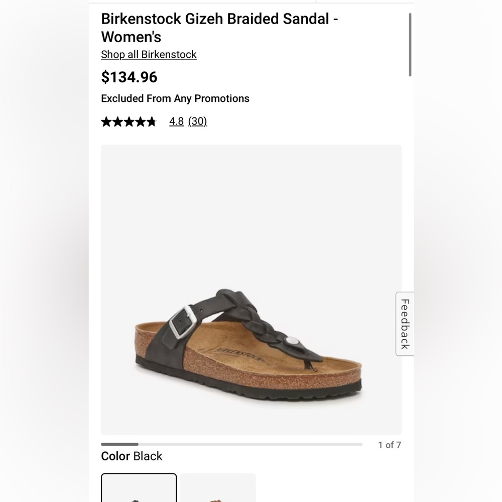Birkenstock Gizeh Braided Sandal